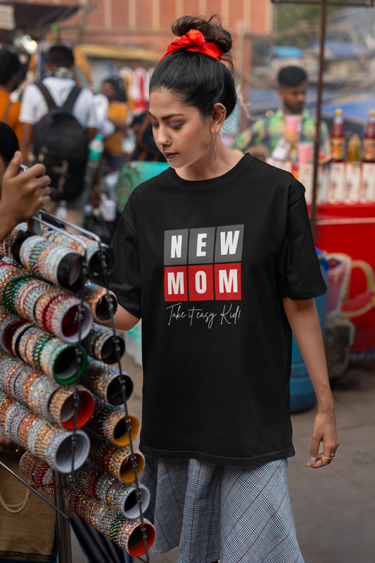 New Mom Oversized Classic T-Shirt