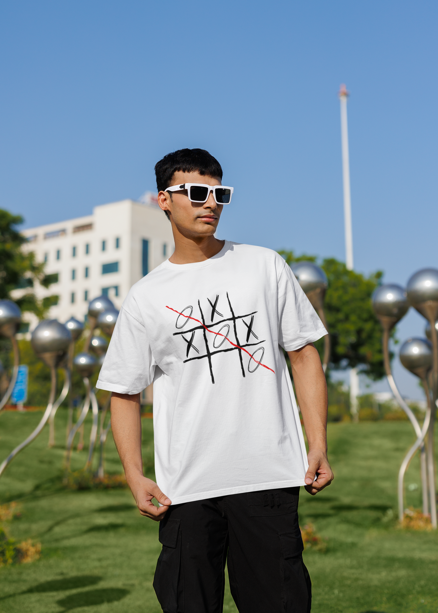 Tic Tac Toe Unisex Oversized Classic T-Shirt